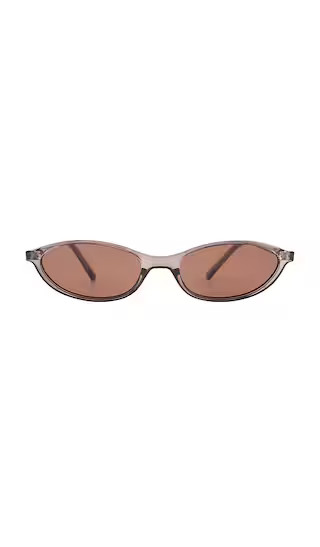 Hazel Sunglasses in Transparent Olive & Brown | Revolve Clothing (Global)
