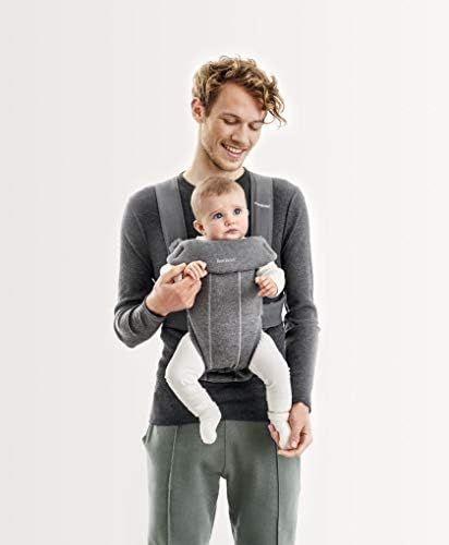 BABYBJÖRN Baby Carrier Mini, 3D Jersey, Dark Gray | Amazon (US)