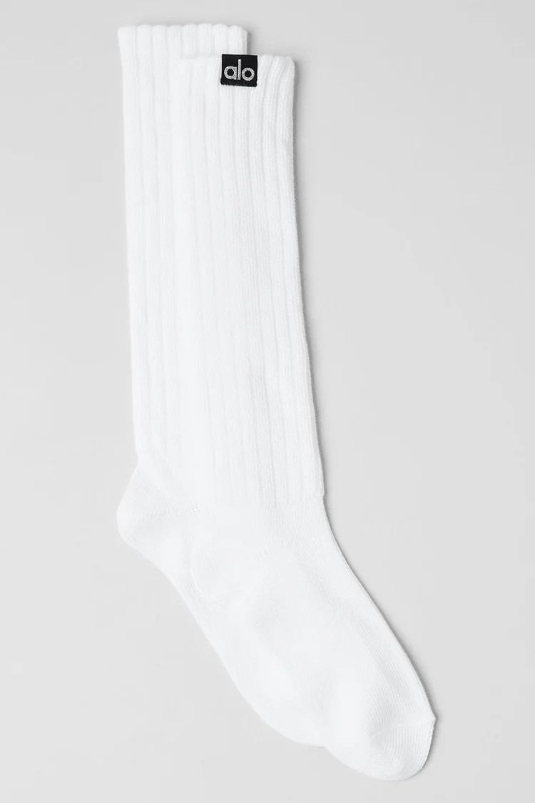 Unisex Scrunch Sock - White | Alo Yoga (US)