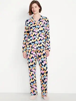 Sunday Sleep Knit Jersey Pant Set | Old Navy (US)