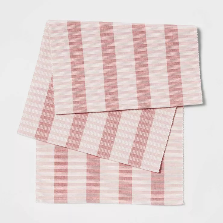 72" x 14" Striped Table Runner - Threshold™ | Target