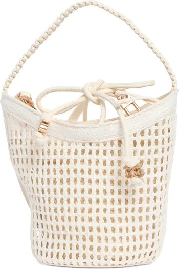 Marcie Open Weave Small Bucket Crossbody Bag | Nordstrom