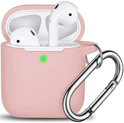 AirPods Case Cover with Keychain, Full Protective Silicone AirPods Accessories Skin Cover for Women  | Amazon (US)