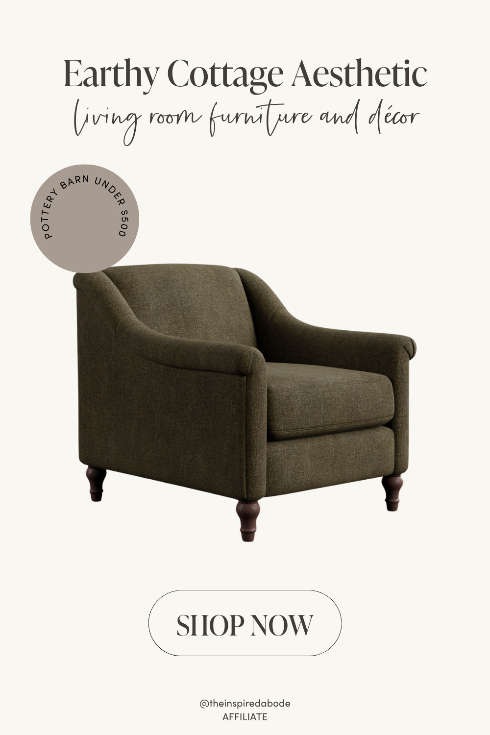 One of our best sellers!! ✨ Soft curves + classic style = the perfect armchair for a cozy cottage reading nook or corner – and it's under $500 from Pottery Barn!

Also added an alternative if you'd prefer a sleeker curved look with no legs! 

 #LTKSeasonal #LTKHome #LTKStyleTip