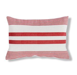 14" x 22" Red & White Stripe July 4th Americana Cotton Woven Throw Pillow | Michaels | Michaels Stores
