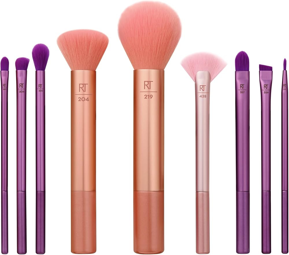 Real Techniques Insta Artist Brush Kit, Face, Cheek & Eye Brush Set, Makeup Brush Kit, For Founda... | Amazon (US)