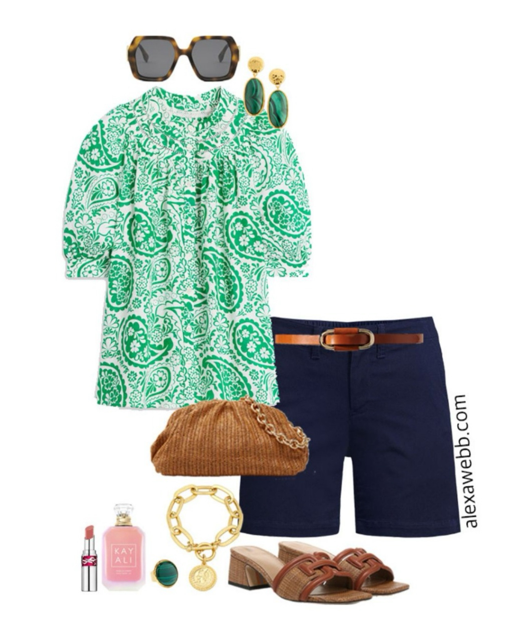 Plus Size Resort Capsule - Part 2 - Plus Size Navy Chino Shorts Outfits - Are you headed somewhere warm this winter? A resort vacation? Well, here is a plus size resort capsule wardrobe. An easy way to pack for your next trip! Alexa Webb #plussize

#LTKOver40 #LTKPlusSize #LTKStyleTip