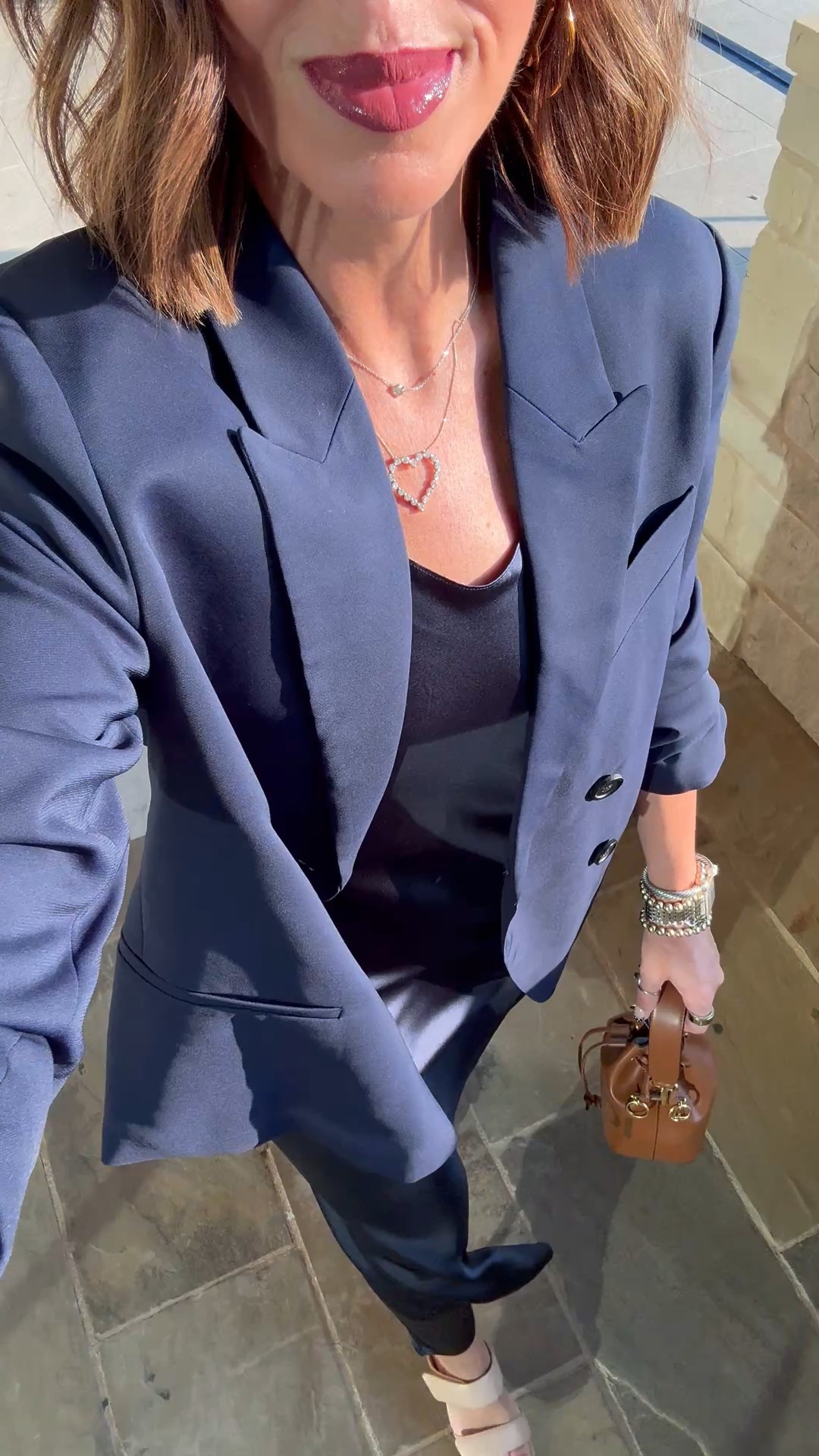 Navy slip dress - size M
Navy blazer - size S




#LTKHoliday #LTKParties #LTKStyleTip