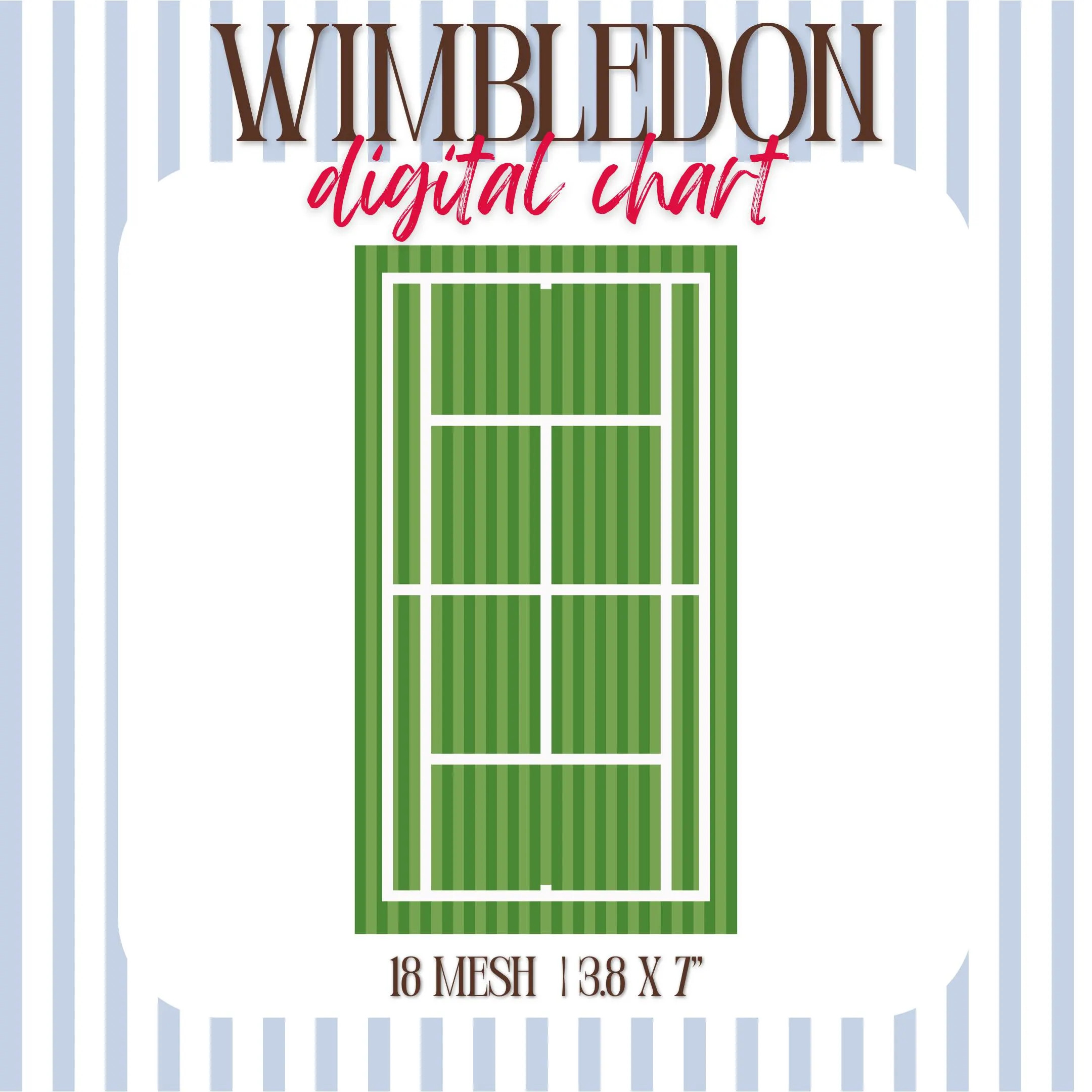 Wimbledon Needlepoint Pattern 18 Mesh | Digital Stitch Chart (PDF + Stitchly) | Etsy (Global)