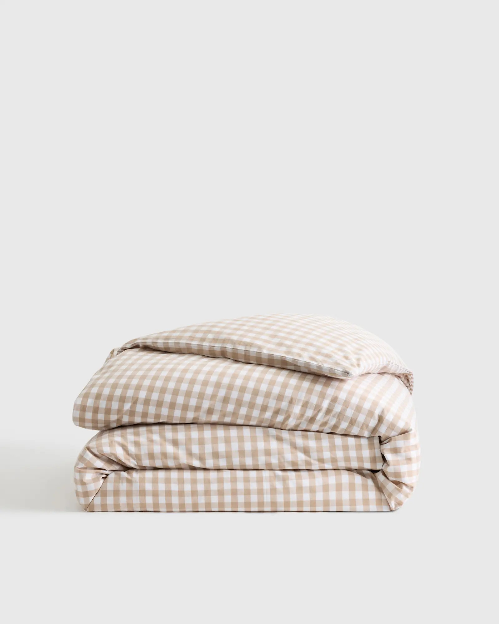 Classic Organic Percale Gingham Duvet Cover | Quince