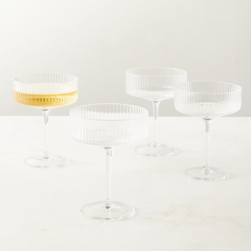 Eve Coupe Cocktail Glass Set of 4 + Reviews | CB2 | CB2