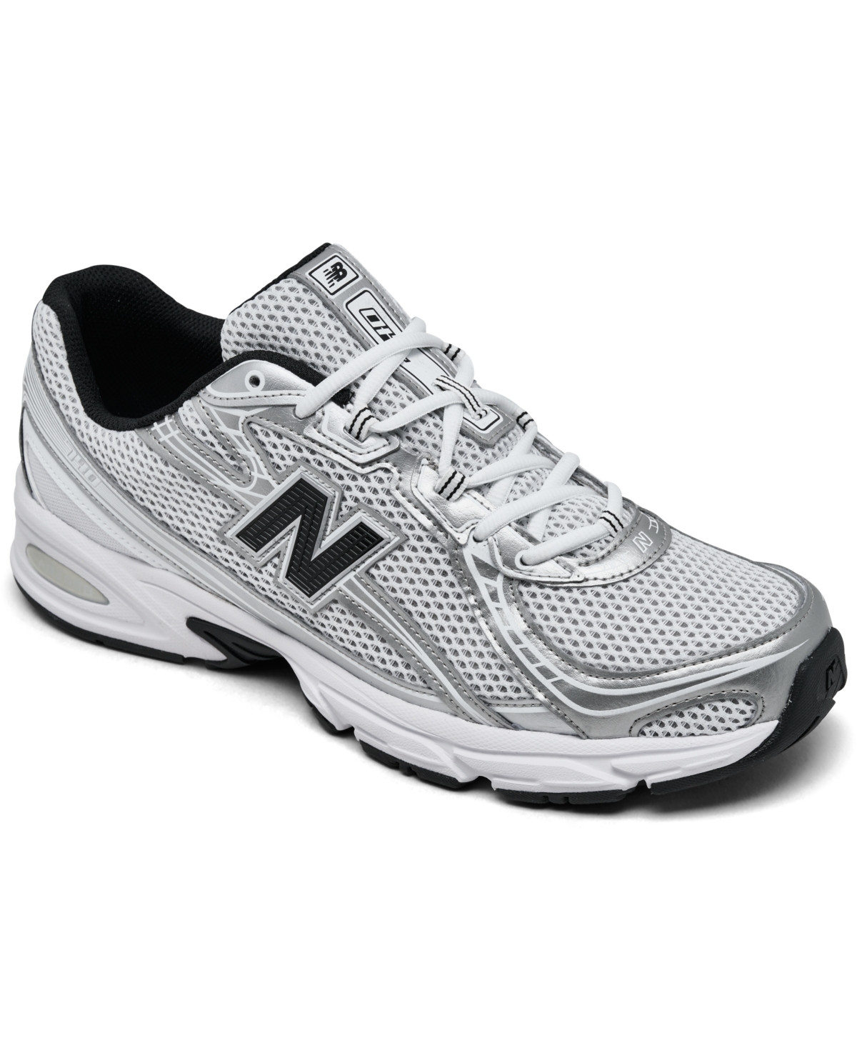 New Balance Men's 740 Casual Sneakers from Finish Line - White, Silver, Navy | Macy's