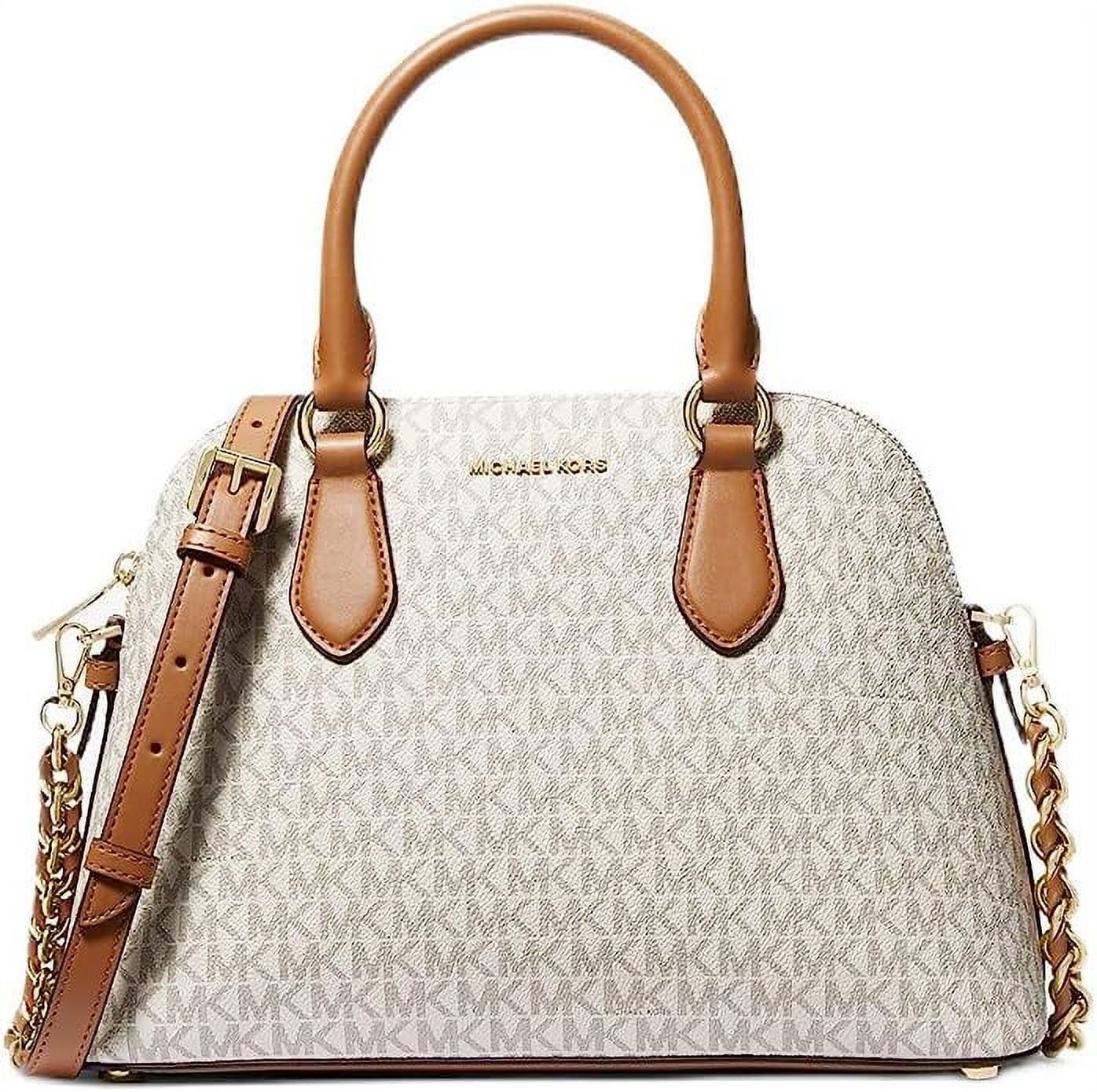 Michael Kors handbag for women Veronica satchel medium, Vanilla Acorn | Walmart (US)
