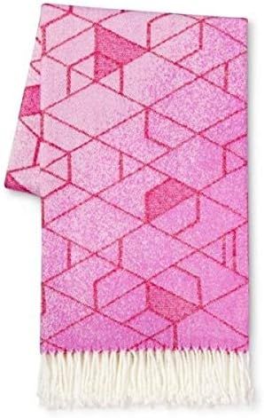 Modern by Dwell Magazine Reversible Throw Blanket-New-Throw-Pink | Amazon (US)