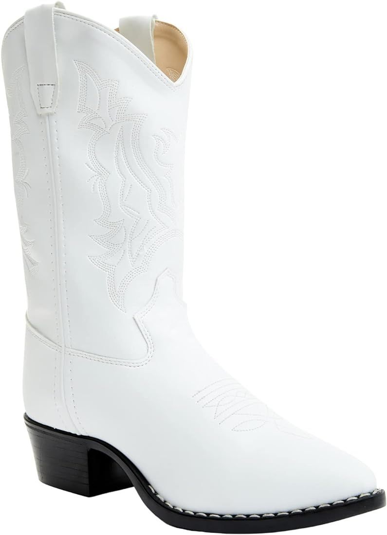 Shyanne Girls' Little Blanca Cowboy Boot Round Toe - BVJ9134 | Amazon (US)