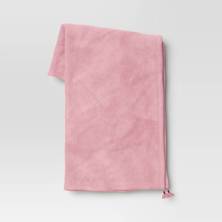 Plush Throw Blanket with Tassels - Opalhouse™ | Target
