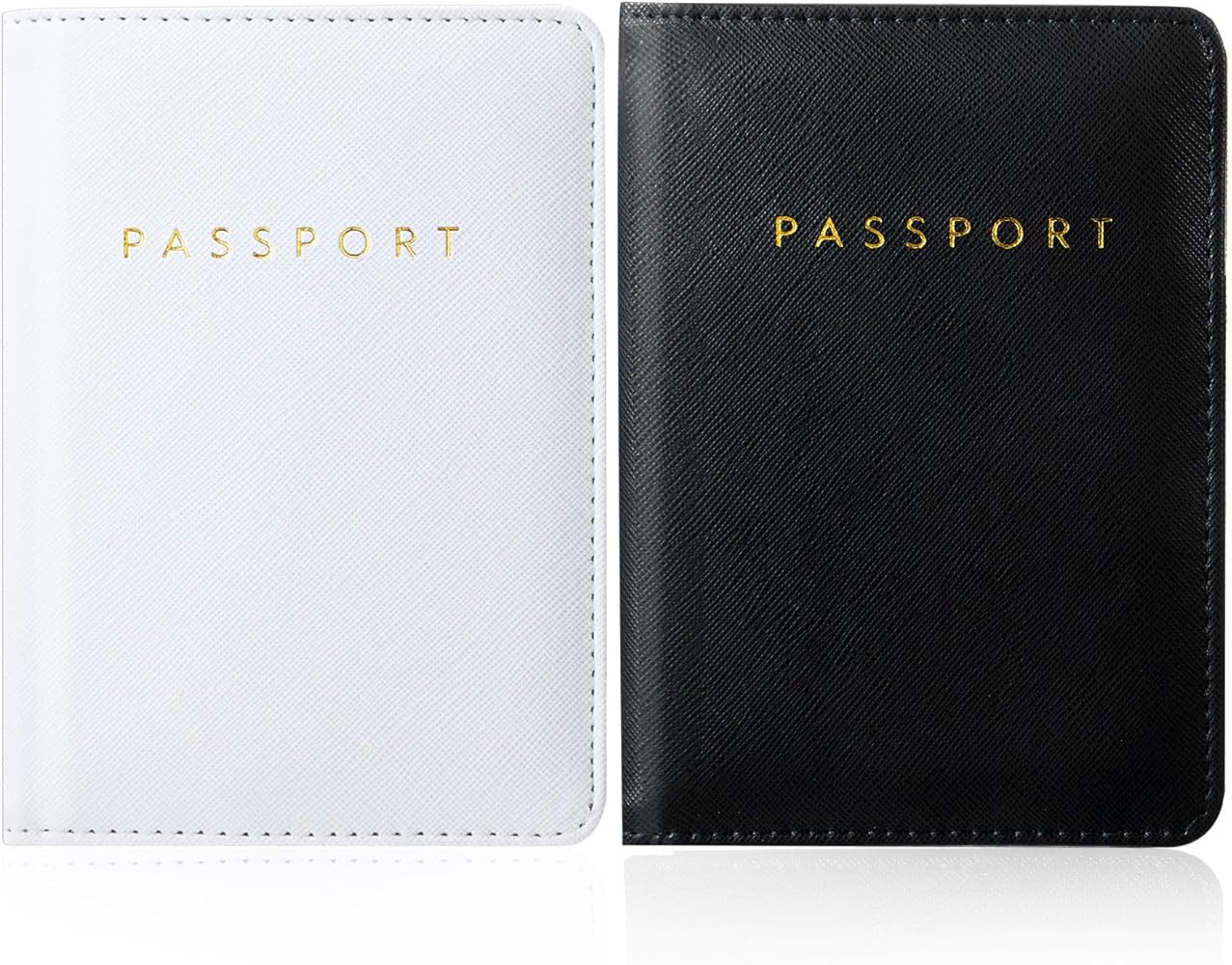 2 Pcs Passport Cover Holder for Travel Waterproof Leather Passport Wallet Case Book Travel Cruise... | Amazon (US)