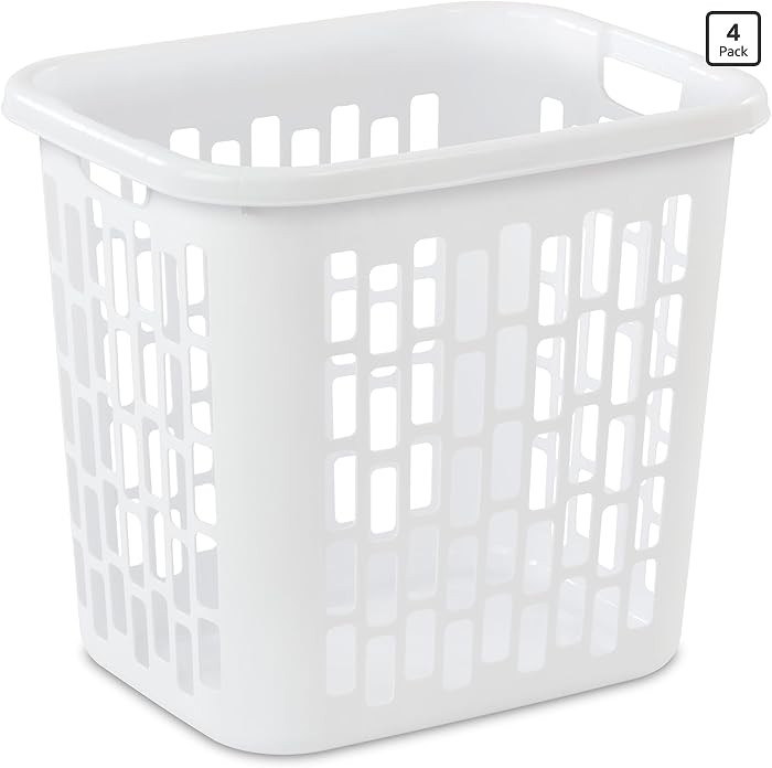 Sterilite Easy Carry Laundry Hamper, Ventilation Holes and Handles to Carry Clothes Between the L... | Amazon (US)