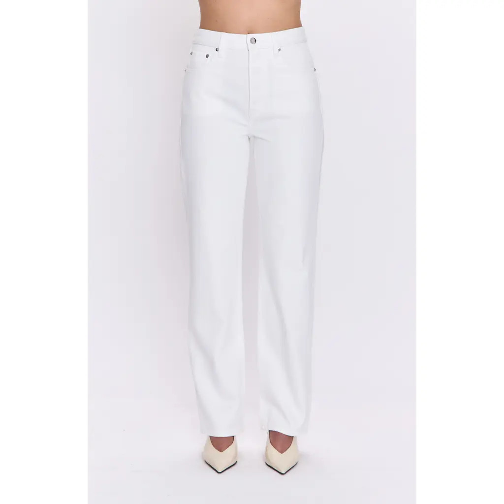 Pistola Cassie High Rise Straight Leg Jeans in Paper White at Nordstrom Rack, Size 33 | Nordstrom Rack