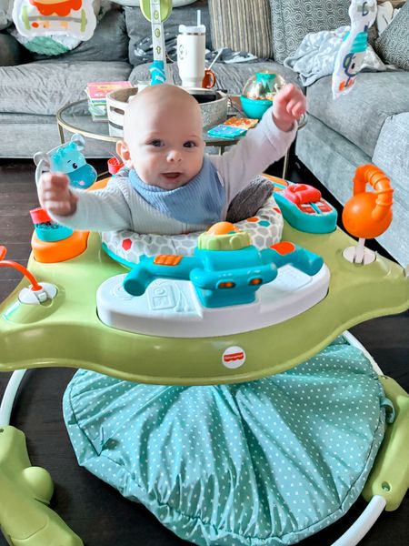 Baby fitness jumperoo baby jumper  toy! Archer loves it!

It folds up to store, has lights & sounds that you can turn off and turn down low and has adjustable sizing for height!

#babytoys #4monthold #walmarr any #targetbaby #babyfinds


#LTKbaby #LTKGiftGuide #LTKkids