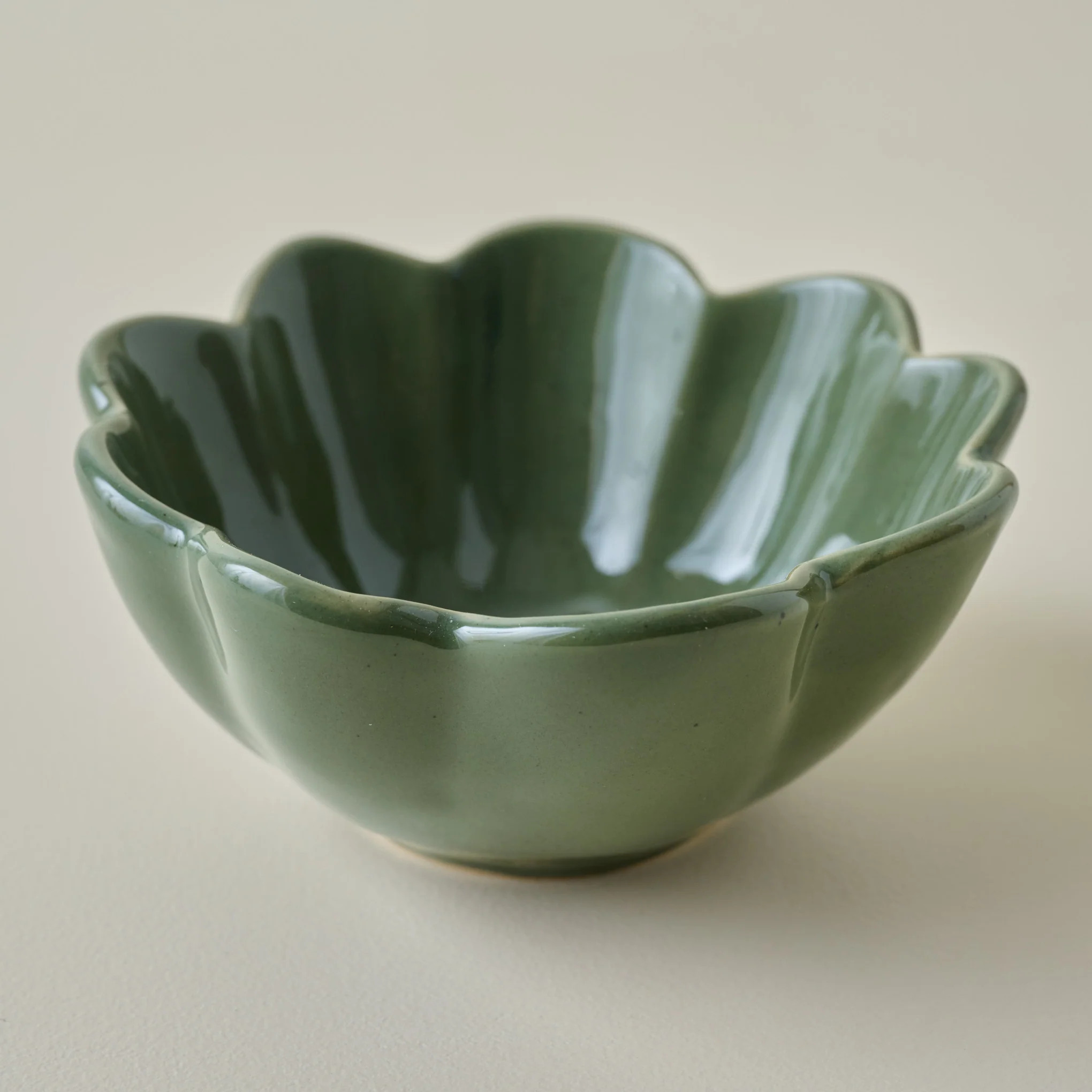 Forest Green Scalloped Mini Bowl | Magnolia