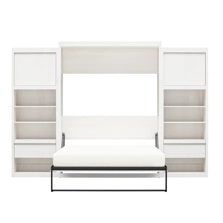 Hults Murphy Bed with Side Cabinet Storage | Wayfair Professional