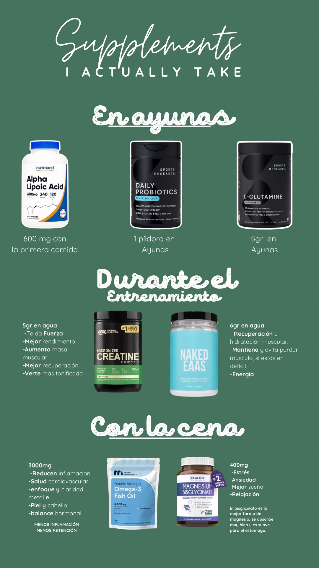 My Everyday Supplements ✨🤍

Los suplementos que me ayudan a sentirme mejor, tener más energía y apoyar mis objetivos de bienestar, entrenamiento y salud desde adentro ✨
.
.

#LTKmomlife #LTKActive #LTKselfcare