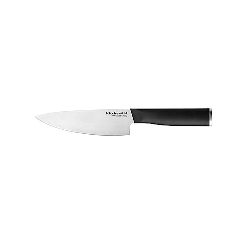 KitchenAid Classic Chef Knife with Custom-Fit Blade Cover, 6-inch, Sharp Kitchen Knife, High-Carbon Japanese Stainless Steel Blade, Black | Amazon (US)