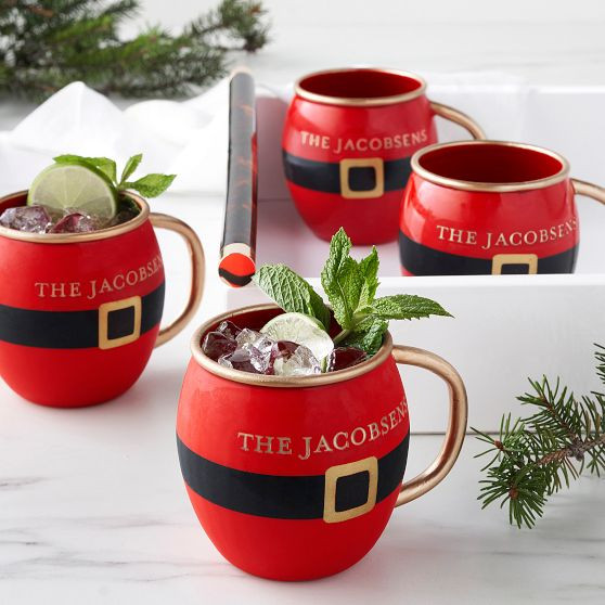 Santa Mug, Set of 4 | Mark and Graham