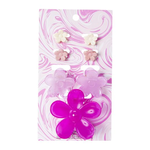 flower claw clips 7-count | Five Below