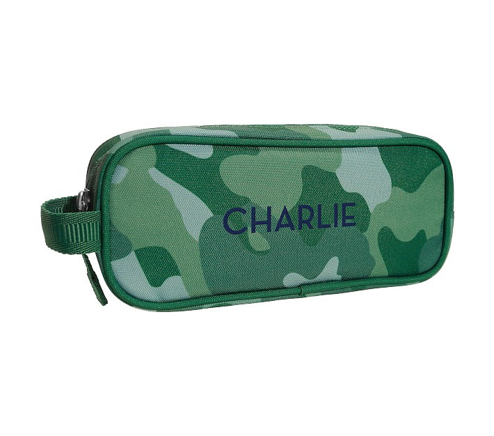 Mackenzie Green Classic Camo Pencil Case | Pottery Barn Kids