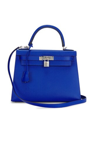 Hermes Epsom Kelly 28 Sellier Handbag in Royal | FWRD 
