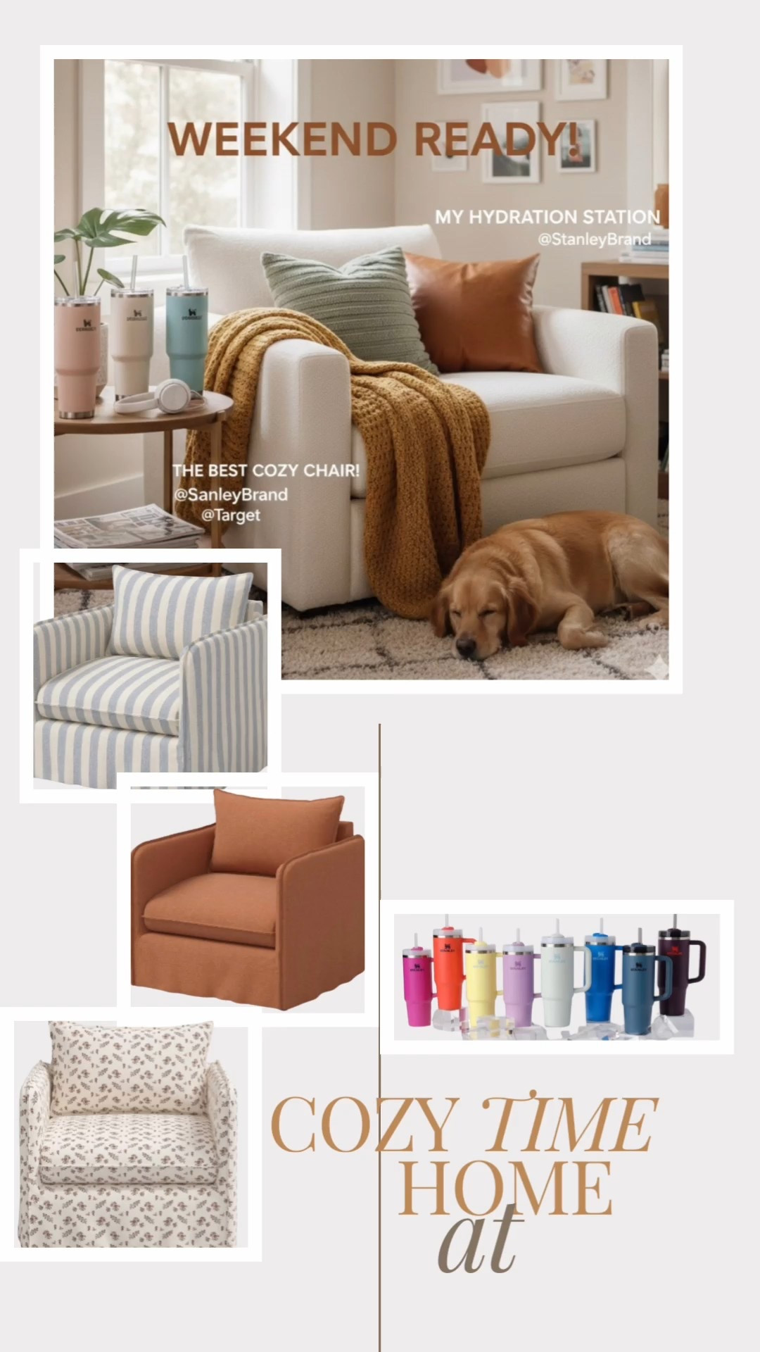 Sunday Reset: The Ultimate Cozy Nook ☕️✨
Is it even a Sunday reset if you aren’t tucked into the coziest corner of your house? I am officially OBSESSED with my new setup and had to share because these pieces are absolute game-changers for your space.
The Chair of My Dreams
I finally snagged the Berea Slouchy Lounge Chair from Target and let me tell you—the hype is real. It has that high-end, structured-yet-comfy look that fits perfectly with the organic modern vibe. It’s deep enough to actually curl up in with a book (or my laptop for some "soft working").
Hydration, But Make It Chic
And of course, the Stanley Quencher collection is growing. 🍦 I’ve linked the new seasonal shades that just dropped! Whether you're a 30oz or 40oz girlie, these are a must-have to keep that water cold all day long while looking cute on your side table.
Shop everything in my LTK! * Chair: Target Berea Slouchy Lounge Chair (Studio McGee)
• Tumbler: Stanley 40oz Quencher H2.0 FlowState
• Pillows & Throw: Linked similar textured finds! Pro Tip: These chairs sell out fast every time they restock, so grab it while it's "shipping" status! 🏃‍♀️💨 


#LTKGiftGuide #LTKHoliday #LTKmomlife