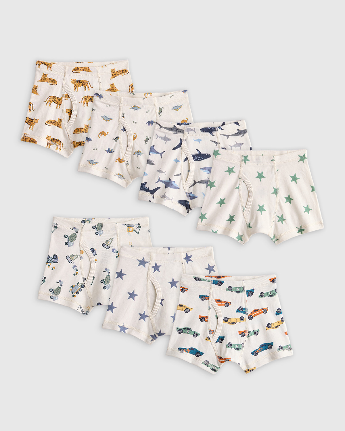 Quince | Boys Boxer Brief 7-Pack in Boy Pack, Size 5T, Organic Cotton | Quince