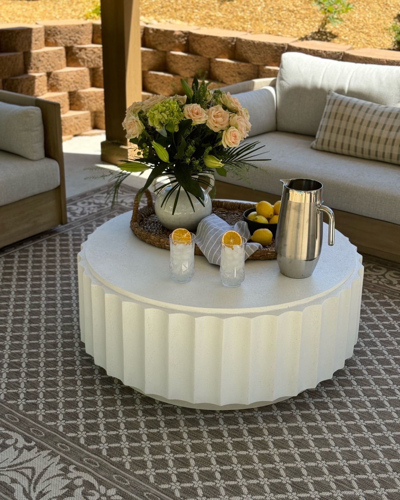 Outdoor furniture, outdoor coffee table, outdoor decor ideas, outdoor rug, outdoor sofa #summer

#LTKHome #LTKSaleAlert #LTKSeasonal