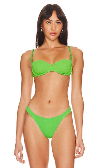 Gwen Nissi Bikini Top in Light Green | Revolve Clothing (Global)