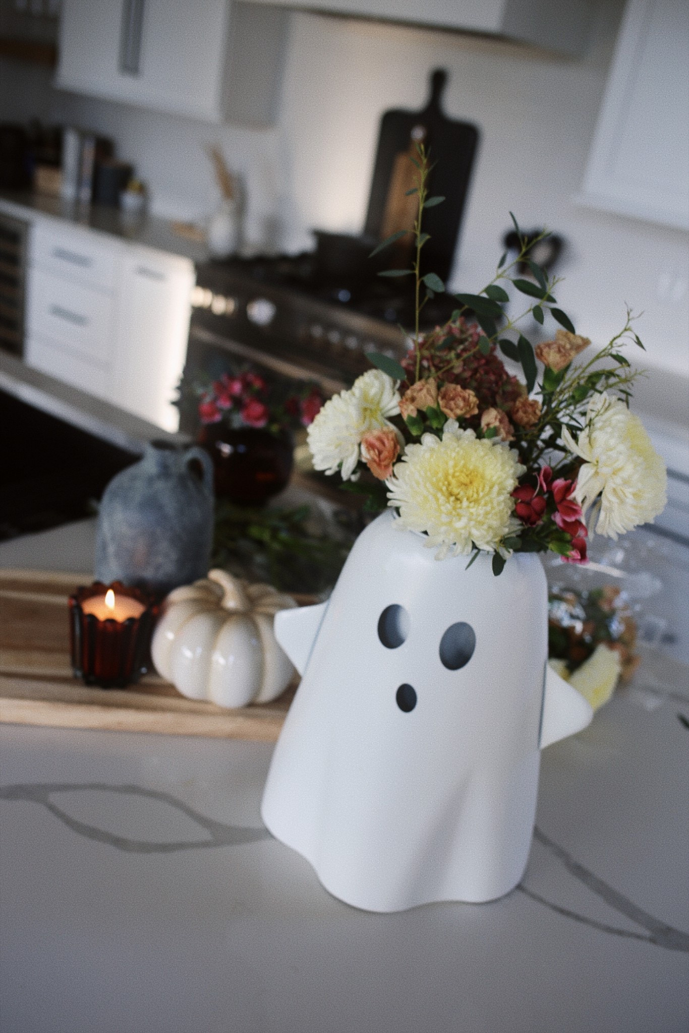 Spooky season, but make it cute 👻🍂 I’m obsessed with this ghost planter for fall – the perfect way to style your mums or fall flowers. It also comes in a smaller size (so fun for layering!) and a cauldron version if you want to mix it up for Halloween. Such an easy way to add a playful touch to your porch or entry this season. 

#LTKHome #LTKFallSale