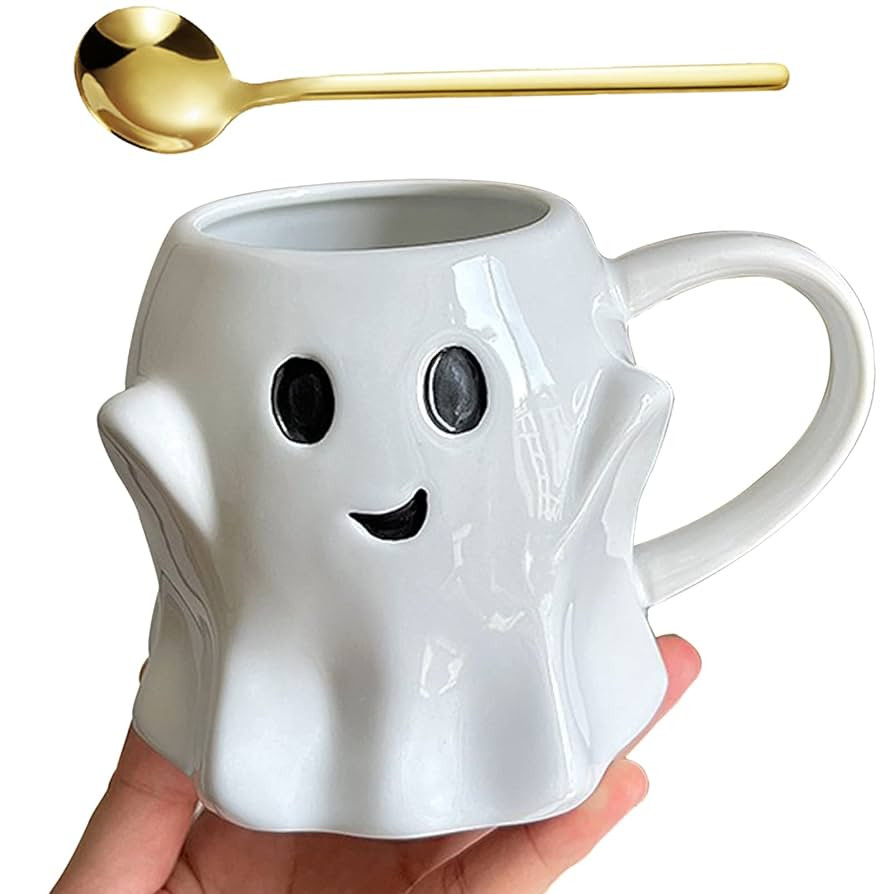Ghost Mug, Ceramic Ghost Coffee Mug, Halloween Ghostface Mug, 14 Fl Oz | Amazon (US)
