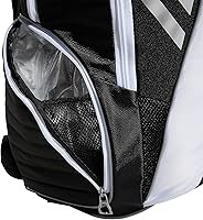 adidas Tour Tennis Racquet Backpack, Black/White/Silver Metallic, One Size | Amazon (US)