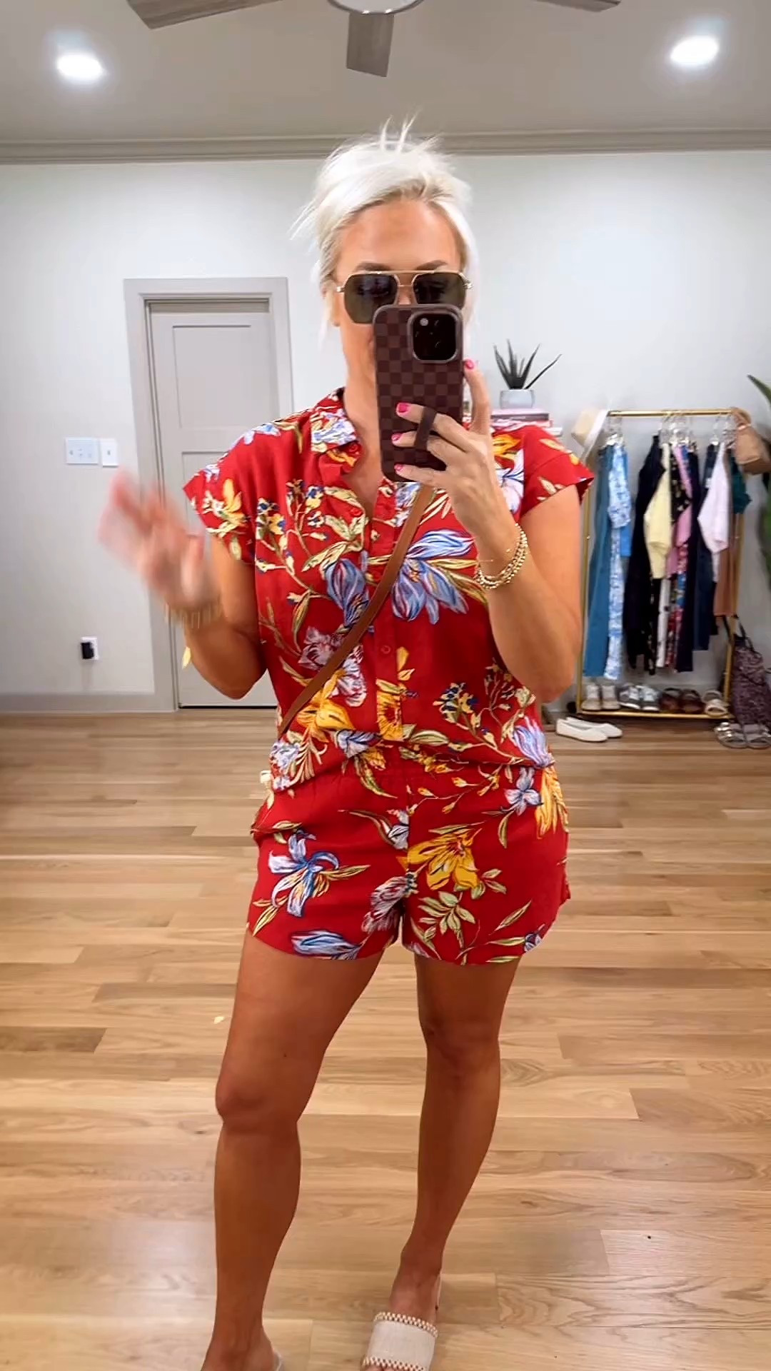 This fun tropical set from Target is so comfy and perfect for warm weather - size small in both 