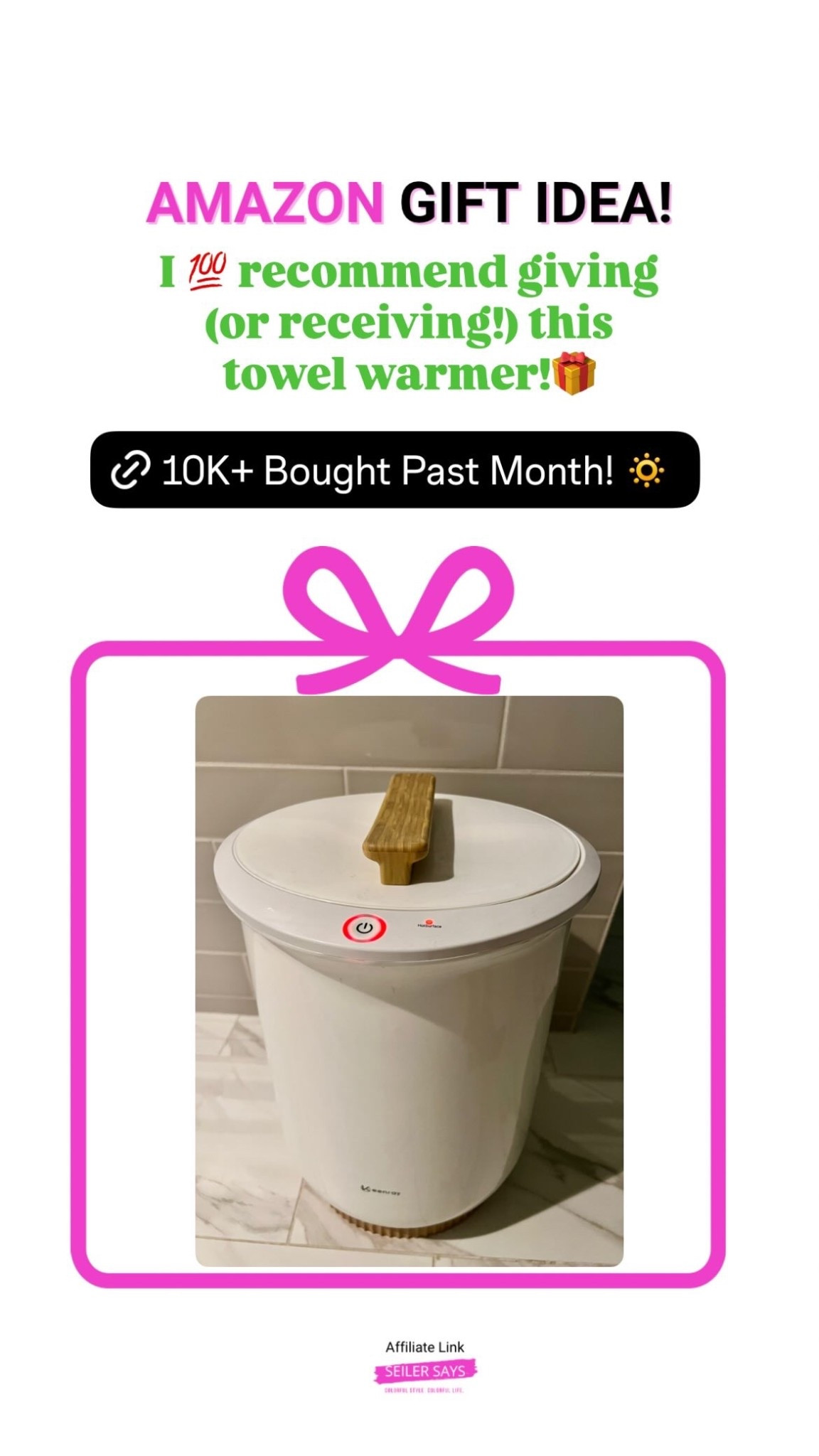 I 💯 recommend giving (or receiving!) this towel warmer!🎁 You can buy this present from Amazon!

#LTKOver40 #LTKHoliday #LTKGiftGuide