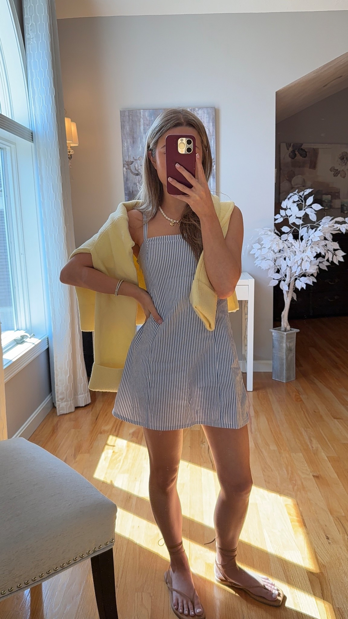 wearing a xs petite in dress and small in sweater! 

#LTKU #LTKSeasonal #LTKootd