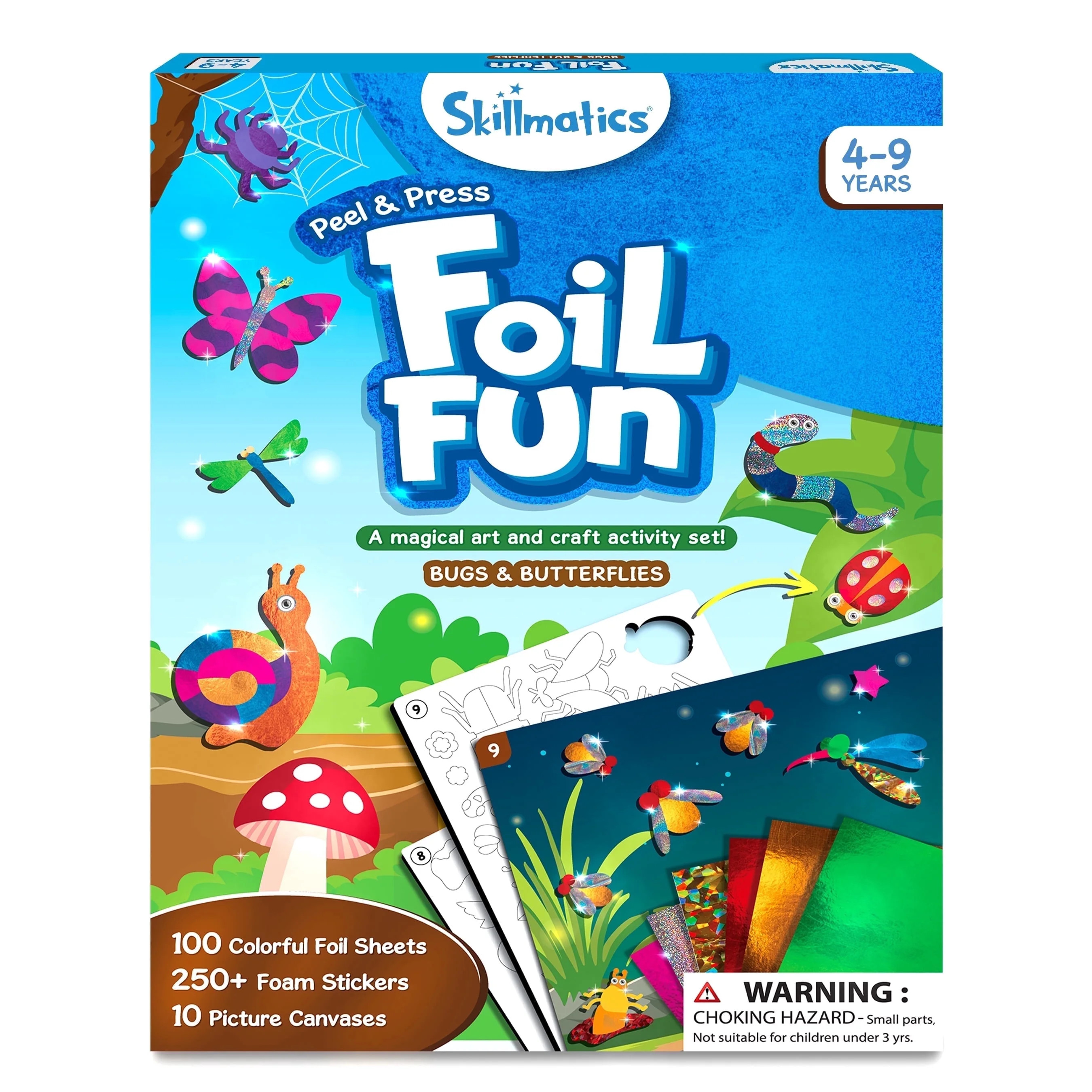 Skillmatics Foil Fun - Bugs & Butterflies, No Mess Art for Kids Ages 4 to 9 | Walmart (US)