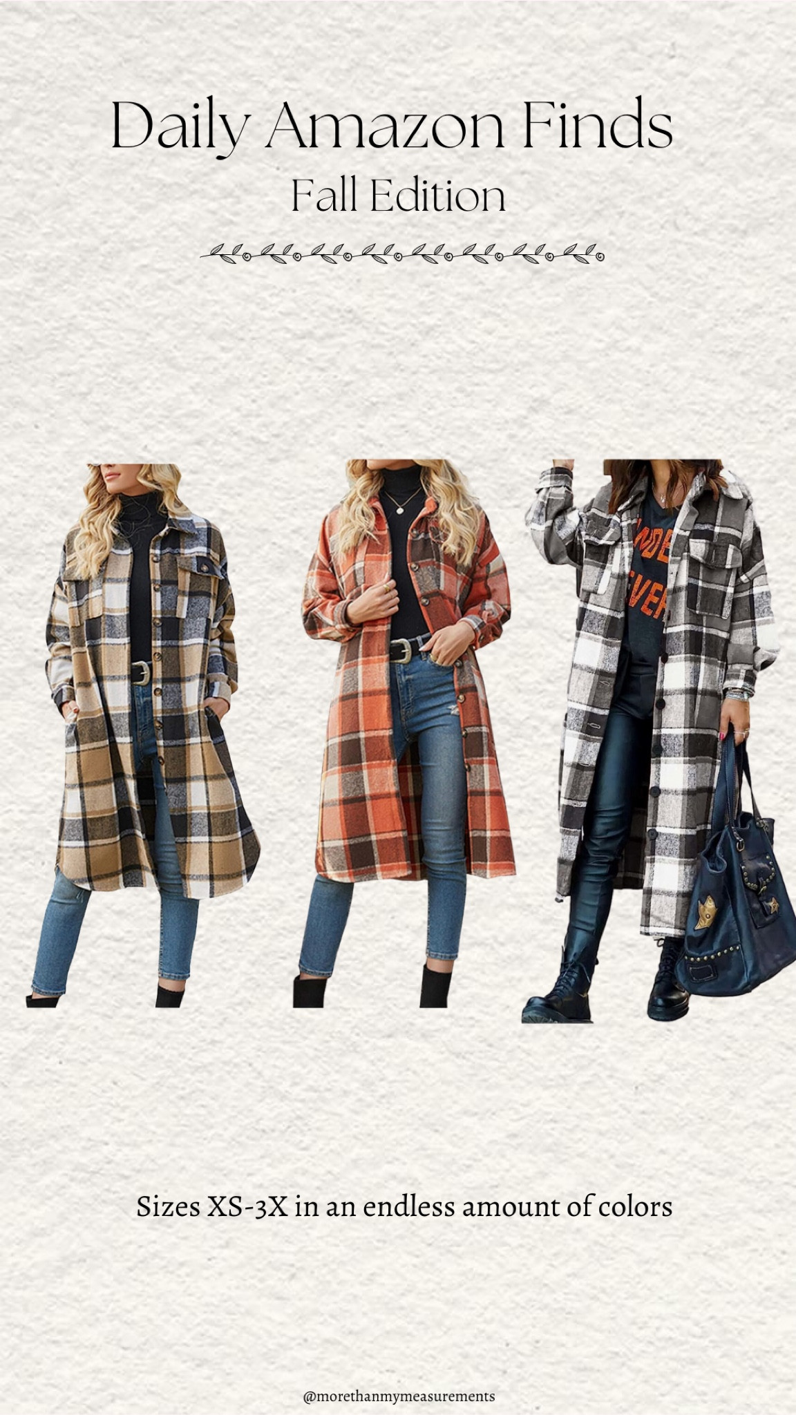 When it comes to fall, I am the absolute queen of flannel, but I also love any kind of outerwear, and when I can put the two together, I consider it a huge win. These shackets from Amazon are a must have this season. 

#LTKfindsunder50 #LTKSeasonal #LTKsalealert