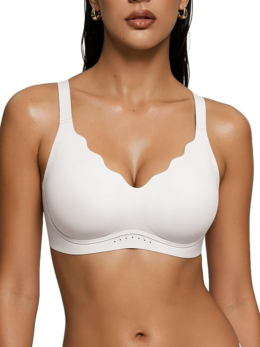 As Fairy Wireless Bras for Women No Underwire Full Coverage Jelly Lift Strong Support Push Up Sca... | Amazon (US)