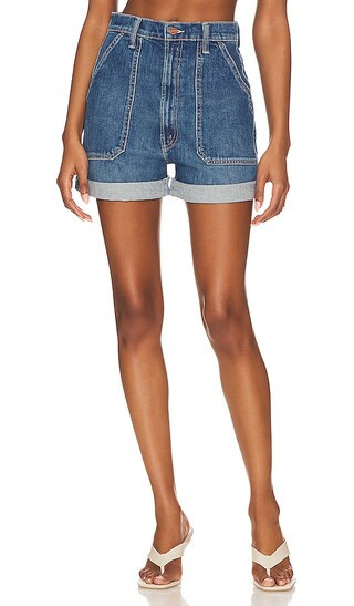 The Patch Rambler Rolled Short in Globe Trotter | Revolve Clothing (Global)