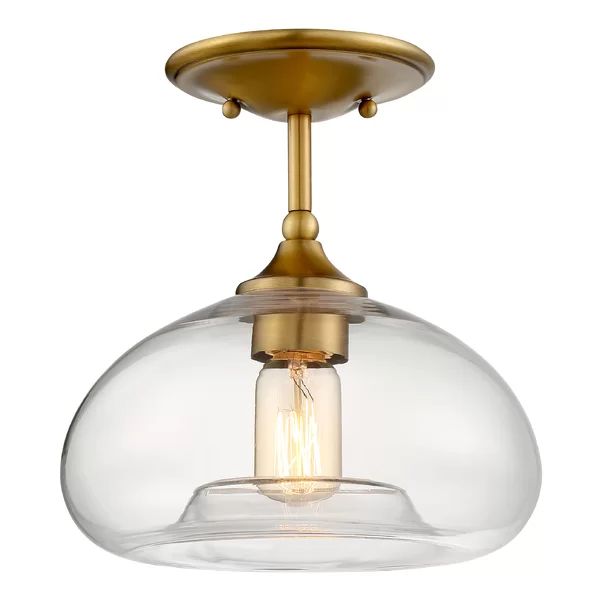 Lani Glass Semi Flush Mount | Wayfair North America