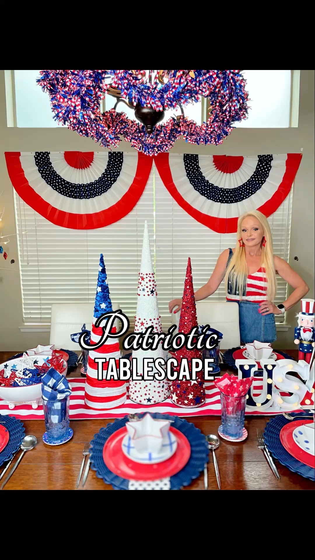 Ring in the upcoming patriotic holidays with a star spangled Tablescape! 

(Some items are from homegoods but I’ll link Similiar) 

Tablescape, patriotic decor, seasonal decor, home decor, 4th of July, Memorial Day 

#LTKvlog #LTKSeasonal #LTKHome