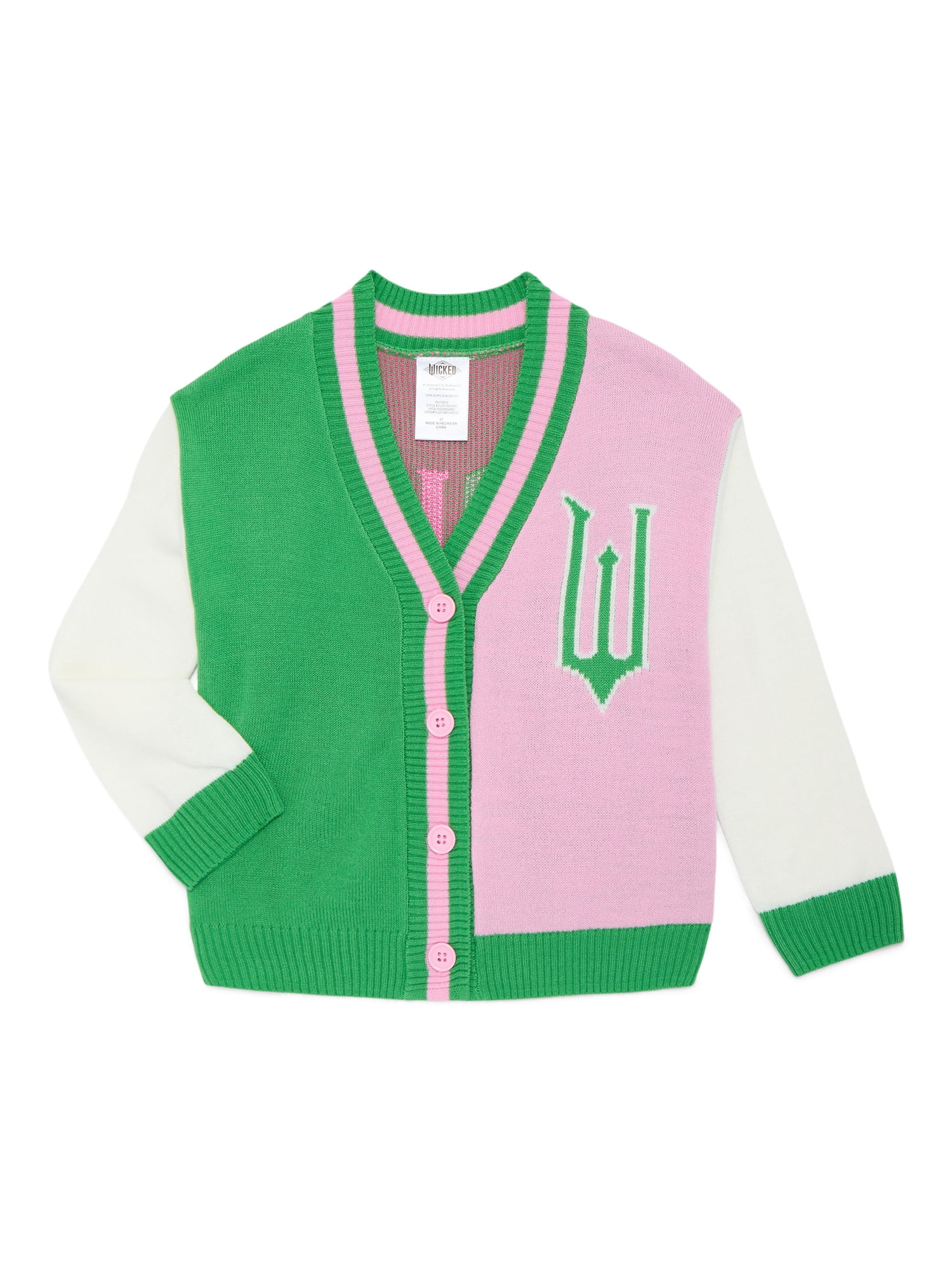 Wicked Toddler Girls Button Down Cardigan with Long Sleeves, Sizes 2T-5T | Walmart (US)
