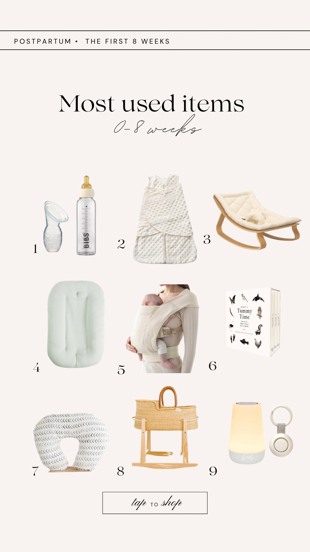 Our most used items for the first six weeks 

#LTKBaby #LTKFamily #LTKKids